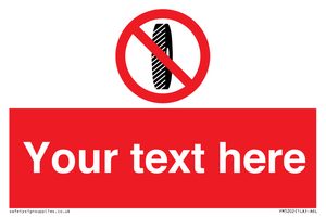 Custom Do Not Change Grinding Wheel Sign